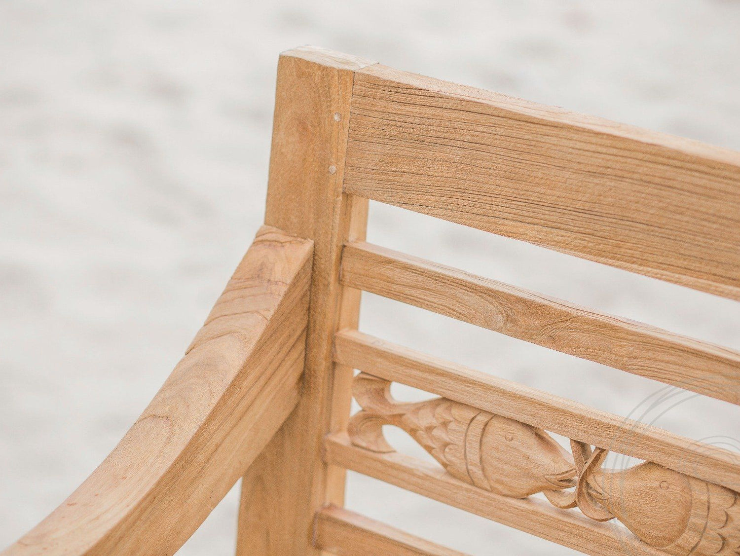 Teak vissenbank 240cm - Souren Meubels