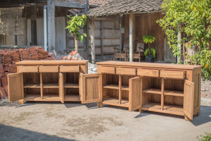 Teak dressoir 200 x 90 x 50