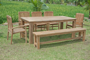 Teak tuinbank 220cm