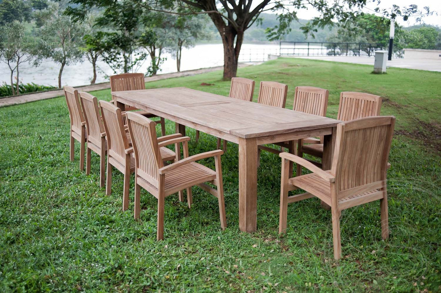 Teak tuintafel 300x120 cm