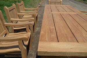 Teak tuintafel 300x100 Mammoet