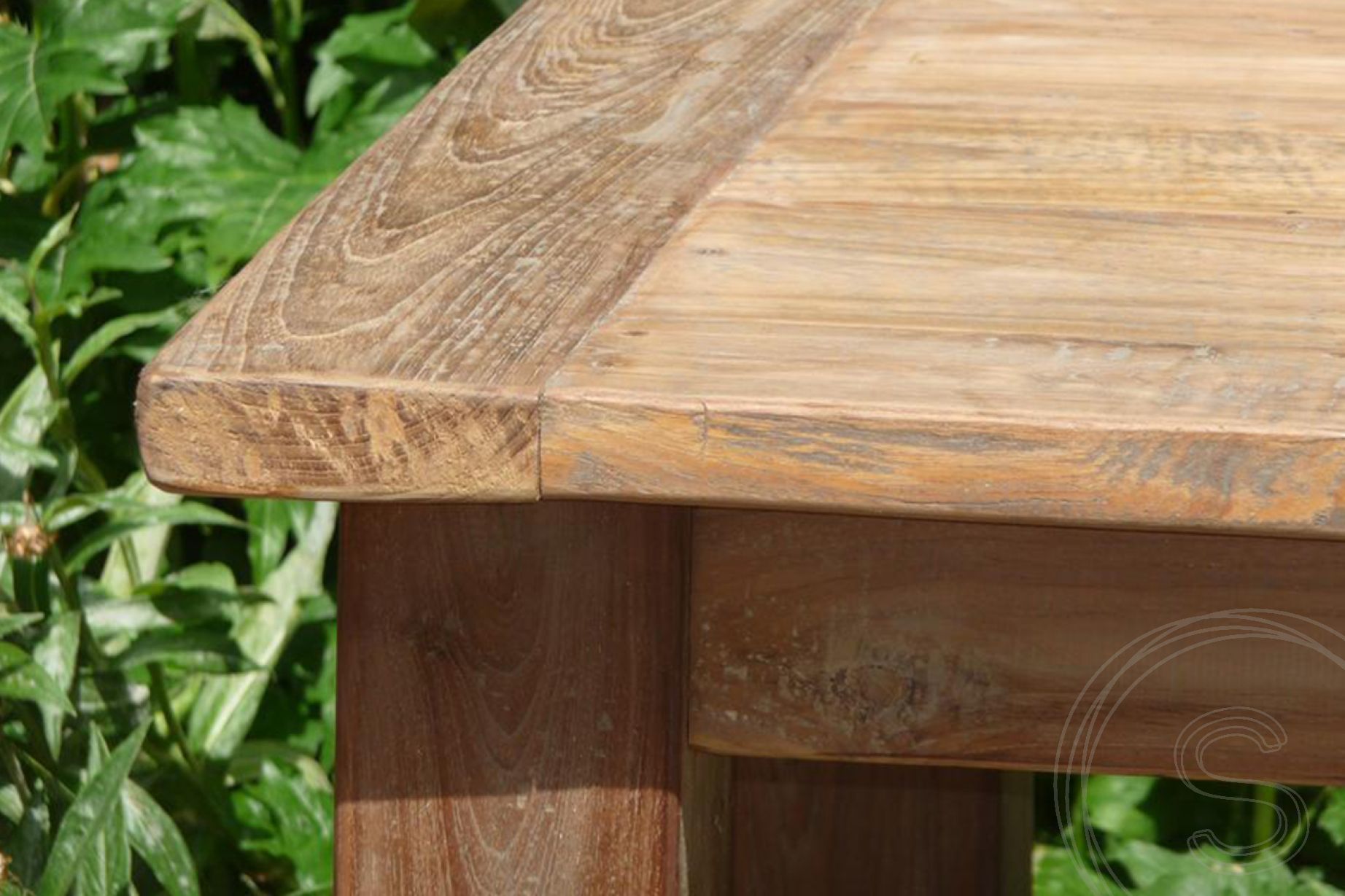 landinwaarts Malawi Omhoog Teak tafel 140 x 90cm oud hout