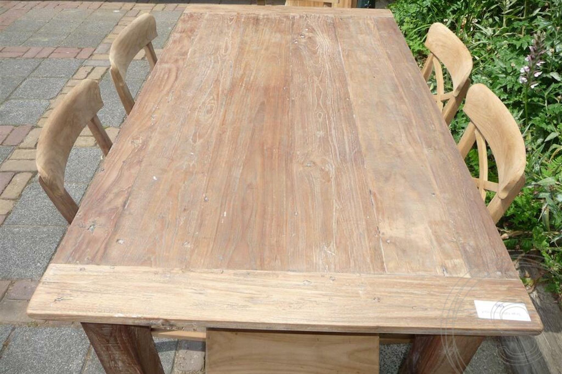 Teak tafel oud hout 160 x